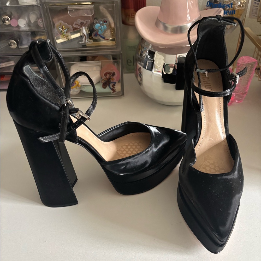 Elegant Black Platform Heels